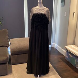 Women’s Black Long Chiffon Dress XL *READ DESCRIPTION**